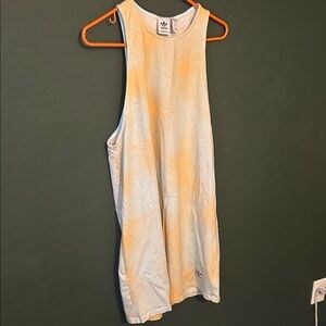 Adidas White and Orange Dress